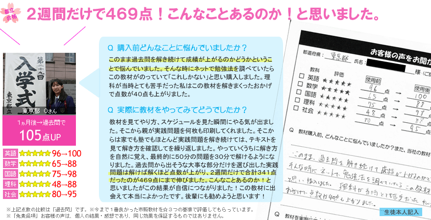 高校受験偏差値UPテキスト口コミレヴュー14