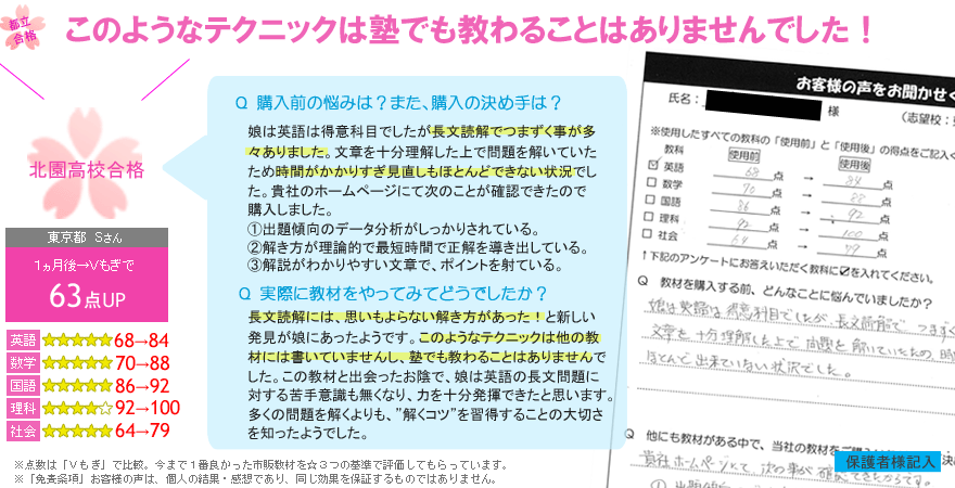 高校受験偏差値UPテキスト口コミレヴュー11