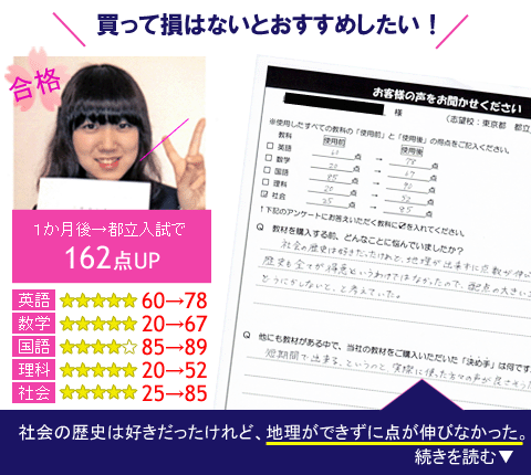都立高校受験用問題集口コミ6
