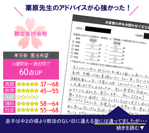 都立高校受験用問題集口コミ4